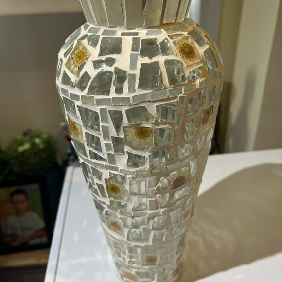 Nice vintage flower mosaic vase - Picture 8 of 9